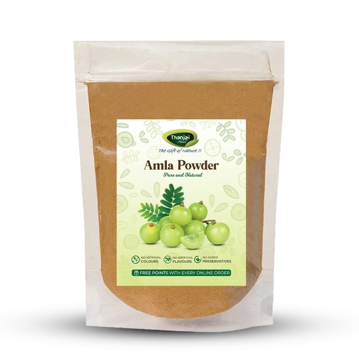 [BRSRGGQPO4NGK2QY] Thanjai Natural Amla Powder 500g | 100% Natural Indian Gooseberry Powder | Herbal Powder for Hair & Skin Care | Unprocessed & Chemical-Free