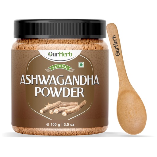 [BRSW2CYYAECRUDL6] Pure & Natural Ashwagandha Powder 100g | Withania Somnifera Root Powder | Ayurvedic Herbal Product