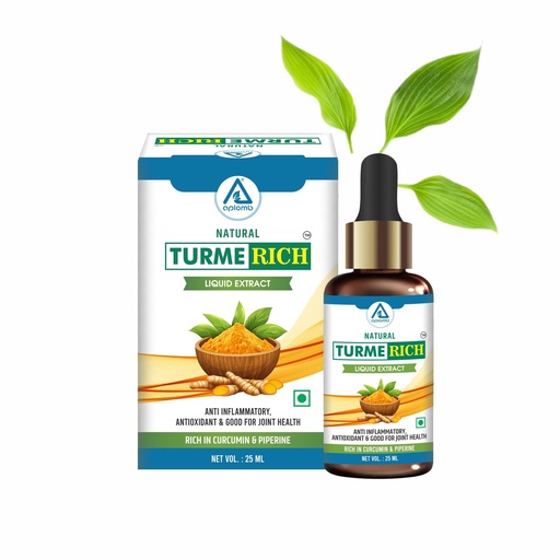 [BRSRAYL3DIJRSGTF] Aplomb Turmerich Liquid Extract | Turmeric Extract | Herbal Supplement | Antioxidant | Boost Immunity & Strength Naturally | 20ml
