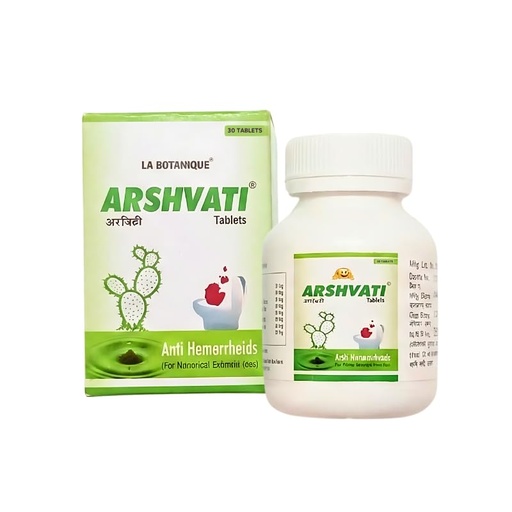 [BRSREEAOCAORSG35] LA BOTANIQUE Arshvati Ayurvedic Tablets for Piles, Bleeding, & Digestive Health | Herbal Relief with Neem, Kutki, Nagkesar, Harad & Saunf | Natural Gut Support