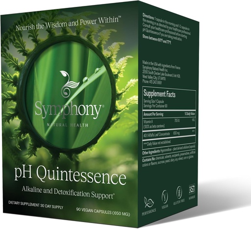[BRSWGFL2AB6GO3I7] Natural Health International pH Quintessence - 40:1 Alfalfa Concentrate - 90 Vegan Capsules (30 Day Supply) – Alkaline The Body, Balance pH and Support Detox