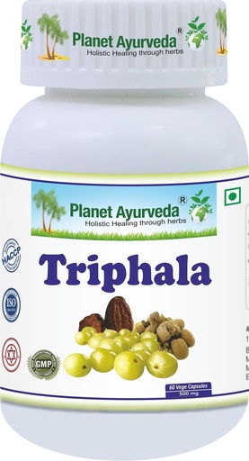 [BRSWGZ3QAAARQDTZ] Planet Ayurveda Triphala Capsules, 60 Capsules | Ayurvedic Digestive Support Supplement | Natural Gut Cleanse & Colon Health Formula | Herbal Blend of Haritaki, Bibhitaki & Amla