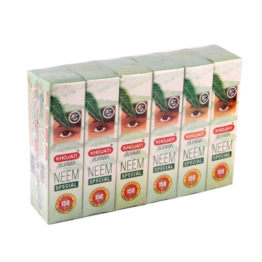 [BRSWGZQ7DN7B6YIY] Khojati Surma Neem,1.25 g - Pack of 12