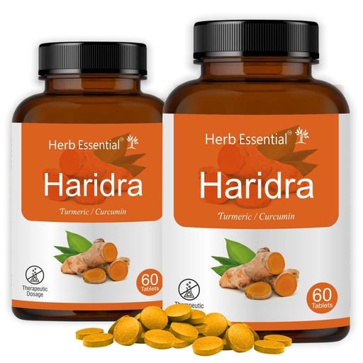[BRSRMAA7AAPRQHQ7] Herb Essential Turmeric Tablets 500 mg, 120 Count, Haldi Extract