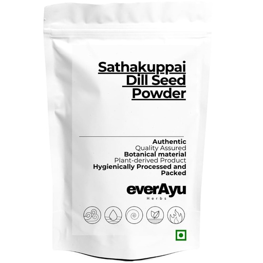 [BRSRGAQ6A4IBU2QU] Sathakuppai Powder 100gm – Dill Seed Powder | Suwa Seed | Anethum graveolens | Pure Herbal Churna