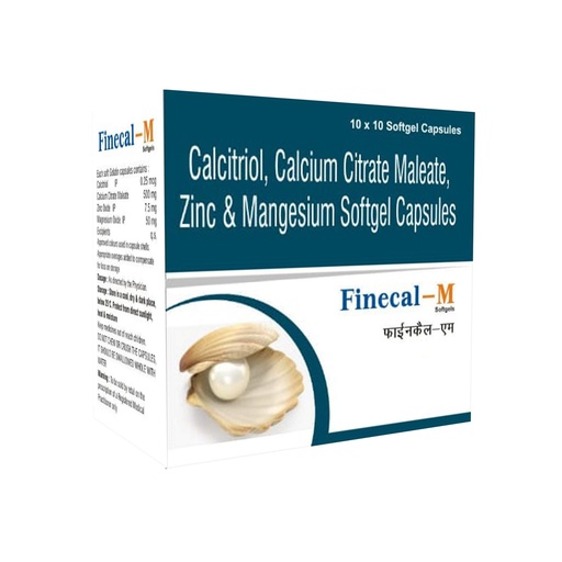 [BRSWYFQYDINB62A4] Bone, Joint & Muscle Health Supplement with Calcitriol, Calcium Citrate Maleate, Zinc & Magnesium - 100 Softgel Capsules