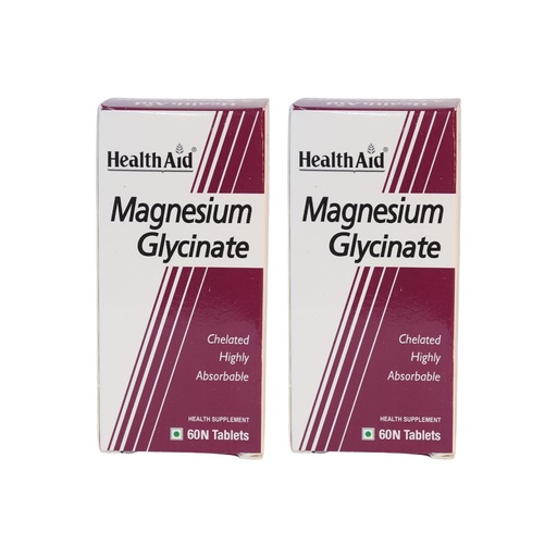 [BRSROCY6CAPRYFD6] HealthAid Chelated Magnesium Glycinate with Zinc (1682 mg) – Magnesium Supplement for Muscle Recovery, Sleep Support, Cramps Relief & Nerve Health | Promotes Brain Health – 60 Veg Tablets (Pack of 2)