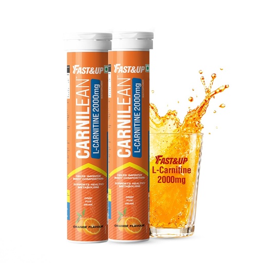 [BRSRMZA6AEBAOCLA] FAST&UP L-Carnitine 2000mg|Supports Weight Loss & Fat Burn|Orange|Pack of 2