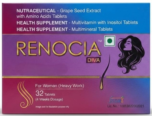 [BRSRGCACCMMBAAY7] Renocia Diva Tablets Pack of 32 Tablets