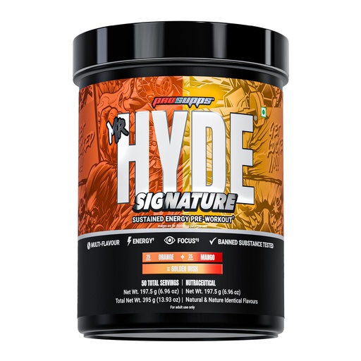[BRSRYZAQAQBBO3D3] ProSupps Mr Hyde Signature, Golden Rush, Pre Workout, 50 Servings