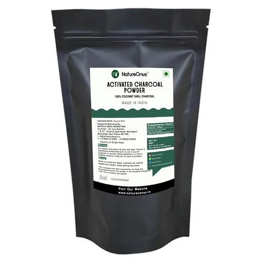 [BRSRABIDCQPWG3LZ] Activated Charcoal Powder 500g | AAA+ Grade Coconut Shells Powder | Teeth Whitening, Detox & Cleansing Powder for Face, Skin, and DIY Use, Food-Grade