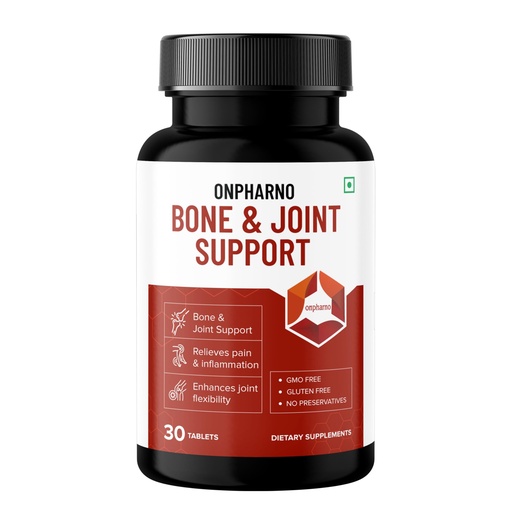 [BRSRYGIOOAMRMF3Z] Bone & Joint Support | Calcium, Vitamin D3, K2-7, Glucosamine, MSM, Magnesium | 30 tablets | Veg