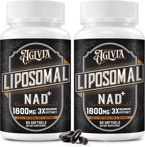 [BRSROGD4AF7AGFDG] 1800 MG Liposomal NAD gehigarria, Nicotinamide Riboside-ren antzeko NAD+ gehigarria, %98 NAD Plus Purea, Energia Booster eta Cellular Repair for Men & Women, Non-GMO, 120 Softgels