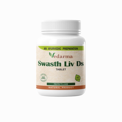 [BRSRABAOC55Q423P] SWASTH LIV DS | Ayurvedic Supplement Beneficial For Fatty Liver| Fast & Up Liver Detox Cleanse & Protect | 60 Tablets