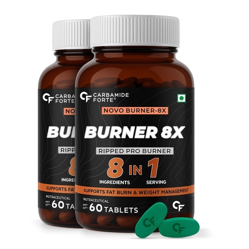 [BRSRAFQ5DF4G23T4] Carbamide Forte Fat Burner for Men & Women | Weight Loss Support - 60 Veg Tablets (Pack of 2)