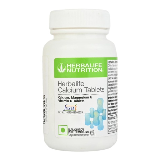[BRSW2BQZAEPRQ3TB] Herbalife Calcium Tablets with Vitamin D & Magnesium – 60 Tablets for Adults | Daily Bone Health Supplement