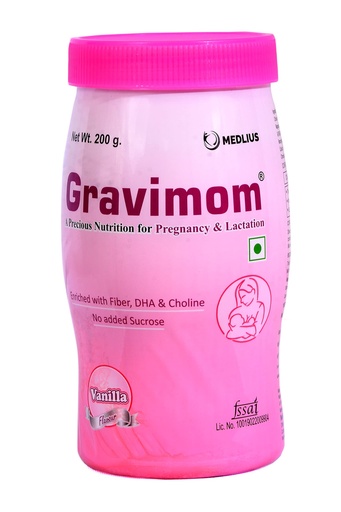 [BRSROZARAAFQ4H3H] Gravimom Protein Powder - Nutrition for Pregnant & Lactating Women VANILLA