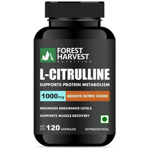 [BRSRE2YPCF7QKHLG] L-Citrulline | 120 Veg Capsules | 1000 mg per Serving | WHO-GMP, HACCP & ISO Certified