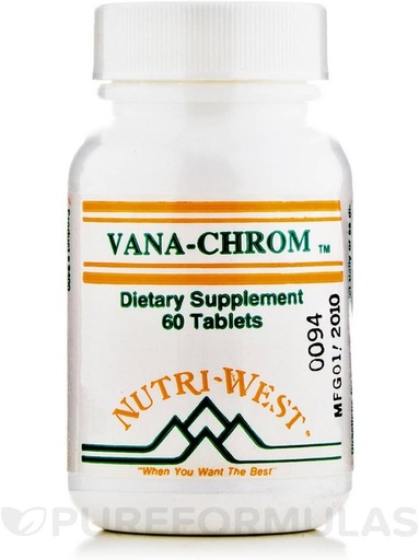 [BRSWIYQPBN4GAEDY] Vana-Chrom - 60 Tablets by Nutri West