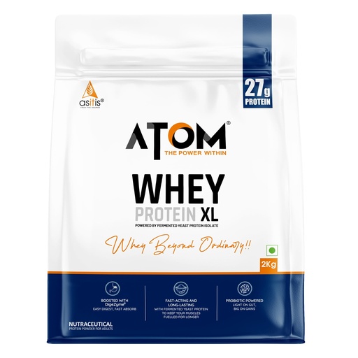 [BRSRY2Y3O4FAIETO] AS-IT-IS ATOM Whey Protein XL, Double Rich Chocolate, 2kg