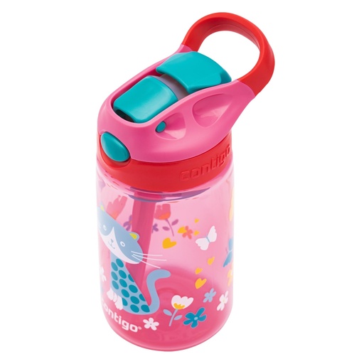 [BRSWGBQZAABQ4HT5] Contigo Gizmo Flip Kids Water Bottle with Straw I Spill Proof & Leak Proof | BPA Free Odor & Stain Resistant Tritan Bottle with Autospout Technology, 420 ml