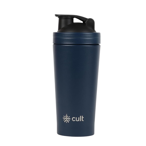 [BRSREZQCCV5B4GQ7] CULT Stainless Steel Shaker Bottle 700ML BPA-Free, Leakproof Gym Shaker with Wire Mixer Ball Durable, Rust-Resistant Protein Shaker Bottle for Smooth Shakes, Fitness & Daily Use (Unisex, Blue)