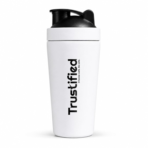 [BRSRGBICA4HR6DTO] Stainless Steel Shaker Bottle 700ml, White