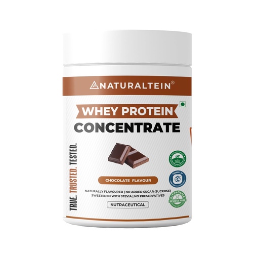 [BRSROAL7A4FBOH3Z] NATURALTEIN Natural Whey Protein Concentrate Chocolate – 300 g | 21.8 g Protein per 30 g Serving | Naturally Flavoured | No Artificial Sweeteners | Soy-Free, Gluten-Free & Easy to Digest