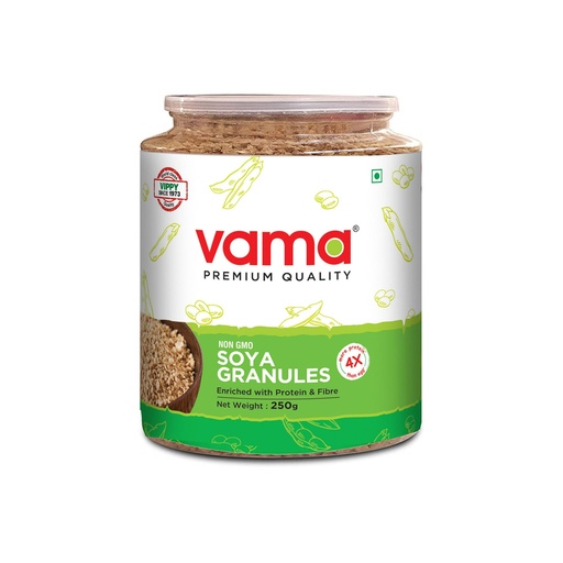 [BRSWYFIDO4NRUHY3] Vama Soya Mince Granules 250g | 99% Fat Free & Gluten Free | High Protein Nutrient-Rich Soya Chunks Alternative | Healthy Meal Ingredient