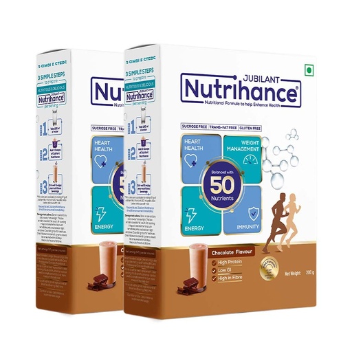 [BRSW2ATRDJ5WG3DB] Nutritional Drink in Chocolate Flavour, 50 Vital Nutrients | Promotes Heart Health, Immunity Building, Weight Management, Energy Booster (200 g (Pack of 2))