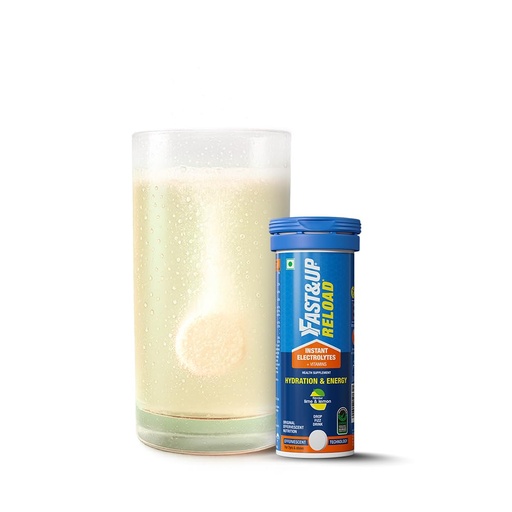 [BRSREFQYARYRAADJ] Fast&Up Reload (2.5 Litres) Low Sugar energy drink for Instant Hydration - 10 Effervescent Tablets with 5 Essential Electrolytes + Added Vitamins- Certified Electrolytes Drink - Lime and Lemon flavour