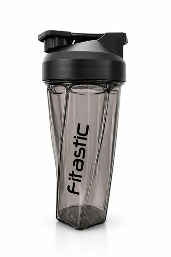 [BRSREAQFAECWCCLL] Vortex Shaker Bottle – 700 ml Self-Mixing Shaker for Protein, Gym & Fitness | BPA-Free | No Ball Needed(Charcoal Black) (Black)
