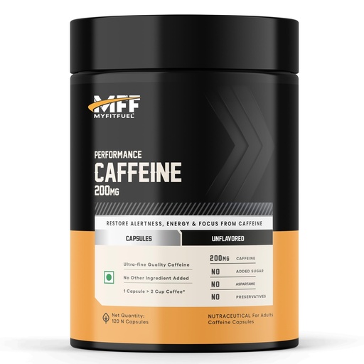 [BRSW2YD3AQHWGCTG] MyFitFuel Performance Caffeine, (200mg), 120 Capsules