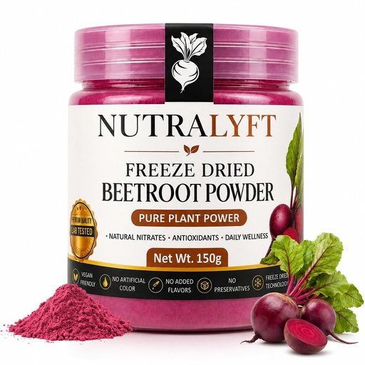 [BRSRGCALA5YGA237] NutraLyft Freeze Dried Beetroot Powder, 1-Pack 150gm