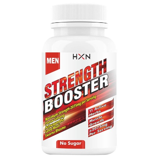 [BRSROFA7CUBGYHTG] HXN Testosterone Booster For Men For Gym, Pre Workout, Stamina And Energy With Safed Musli Helps Improve Circulation, Lean Muscle Mass, Testo Boost Supplements-60 Testron Tablets (Pack 1)