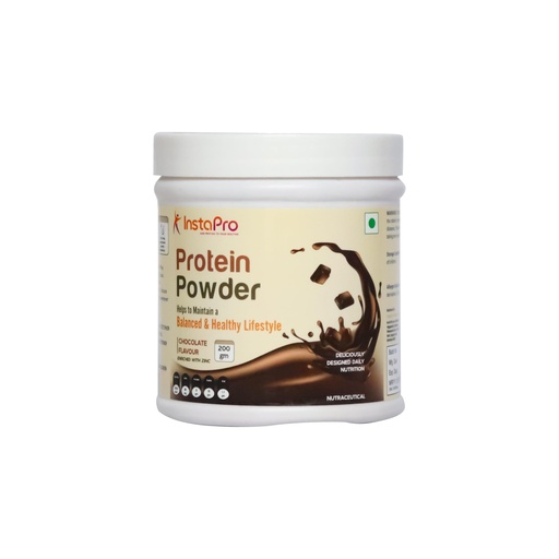 [BRSRE2Y5AQBBED3P] Chocolate Protein Powder (200g) | 25g Protein with BCAAs | 100% Non-Whey for Muscle Gain & Recovery | Zero Sugar, Gluten-Free, Non-GMO