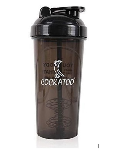 [BRSWGHYYO4HAOFL2] Cockatoo CS-01 Plastic Shaker Bottle (Black, 700 Milliliters),700 ml