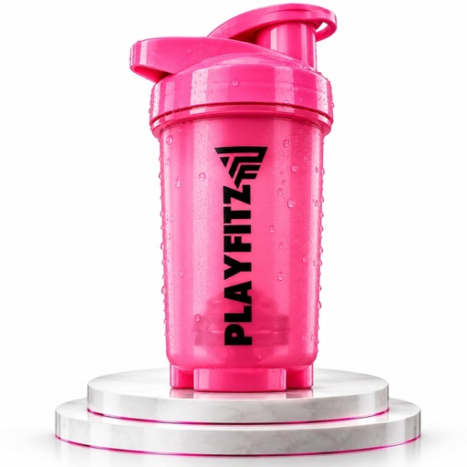 [BRSROAY7BUAR4GQ3] Wave Prime Shaker Bottle for Protein Mixes | 500ml. Pre Workout Shaker Bottles | Unbreakable Gym Protein Shaker Bottle with Rounded Bottom | Classic Loop Hook (Pink)
