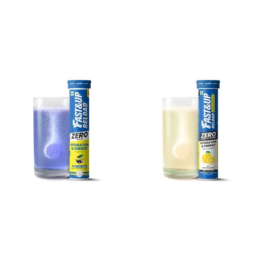 [BRSRYEIOO4DQ2HI6] Reload Zero - Zero Sugar Instant Energy & Hydration Drink - Ice Current Flavour - 22 Effervescent Tablets & Fast&Up Reload Zero - Zero Sugar Instant Energy & Hydration Drink - Lime Lemon Flavour - 25