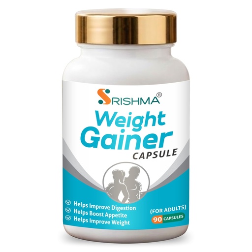 [BRSRYZI3BMDRGAAY] Weight Gainer+ Capsules for Adults, 90 Capsules (Pack of 1)