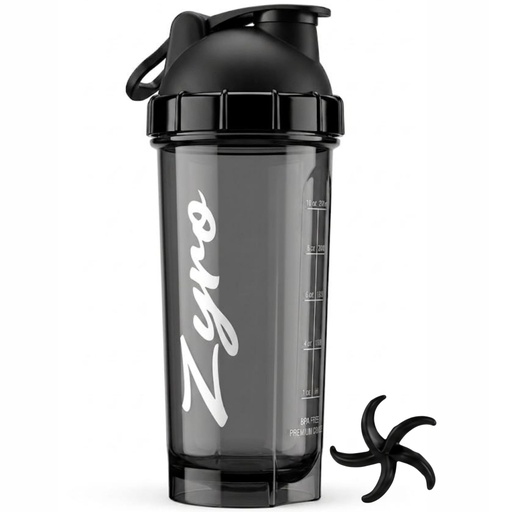 [BRSRYEI7OEHWOADB] Zyro Protein Shaker Bottle 750ml PC Material with Flip Cap Smoke Black