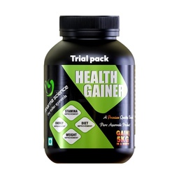Pharma Science Ayurvedic Weight Gainer Supplement Powder for Men & Women - Increase Stamina, Muscle Mass Bulk & Overall Wellness | Health Gainer/High Calories - 60gm