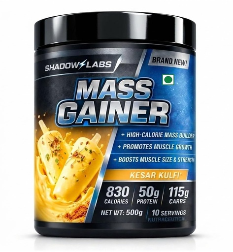 [BRSRYGAYB4FRA2YV] Mass Gainer Protein Powder 500g (Kesar)