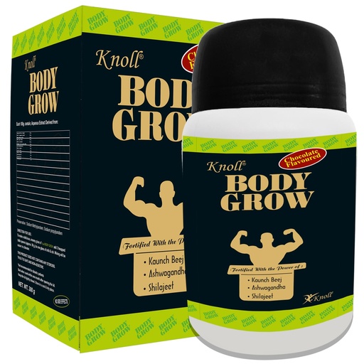 [BRSROHAOAR5G2CD5] Knoll Healthcare Body Grow Powder For Muscle Mass Gain Weight Gainers And Weight Gain Muscle Building with Ashwagandha & Shilajeet (300g) per Pack (Pack of 3)