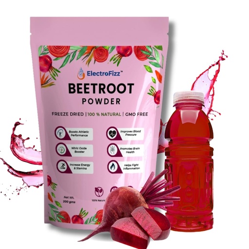 [BRSW2AD4OJ4BYG3L] Freeze Dried Beetroot Powder Nitric Oxide Booster, Superfood for Endurance Building, Vegan, Preservatives Free, Caffeine Free, Pre-workout Supplement- 200 gms (30 plus servings)