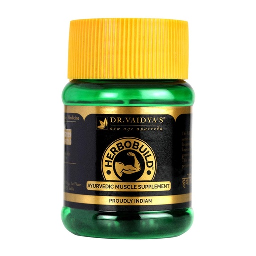 [BRSWGBD3PIBQYDIV] Dr. Vaidya’s Herbobuild Ayurvedic Muscle Supplement | Herbal Ayurvedic Supplement for Muscle Support (30 Capsules) (Pack of 1)