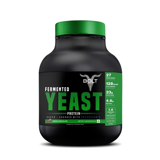 [BRSRGZQECUDWM3A3] Bolt Fermented Yeast Protein 2 LB | 23g Protein | Swiss Chocolate