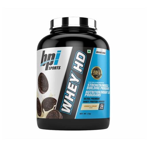 [BRSROY36AUAWY23L] BPI Sports Whey HD Ultra Premium Protein Powder, Cookies & Cream, 2.0 kg