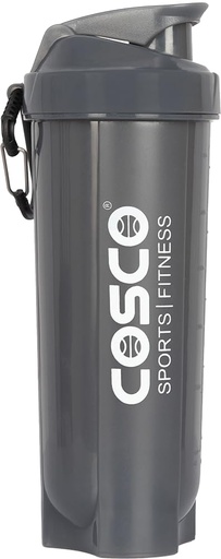 [BRSREZQRCBYR6D3V] Cosco Plastic Energy Shaker Bottle BPA Free, Food Grade, Leak Proof., 1.5 L, Black