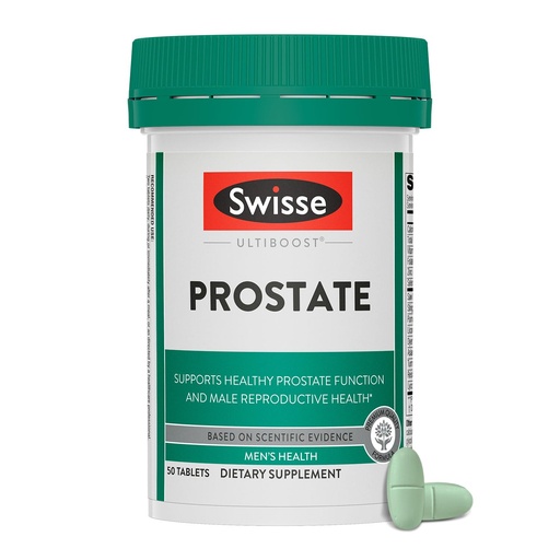 [BRSWG2Q2A4NRGHLV] Swisse Saw Palmetto Prostate Supplement for Men | Reproductive Health & Prostate Support with Zinc, Selenium & Stinging Nettle | 50 Tablets